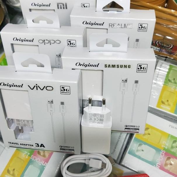 12.12 Charger Brand 3A 5G Charger Hp Kualitas Bagus SAMSUNG OPPO VIVO DLL 