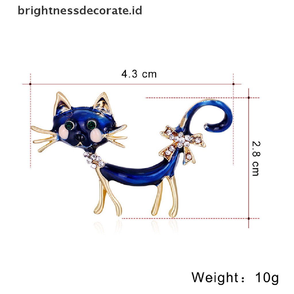 [Birth] Kepribadian Kucing Biru Bros Gadis Wanita Kantor Kasual Bros Pin Hadiah [ID]
