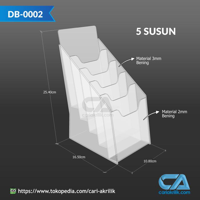 

Tempat Brosur Akrilik / Acrylic Flyer Holder - 1/3 A4 - Tipe Susun
