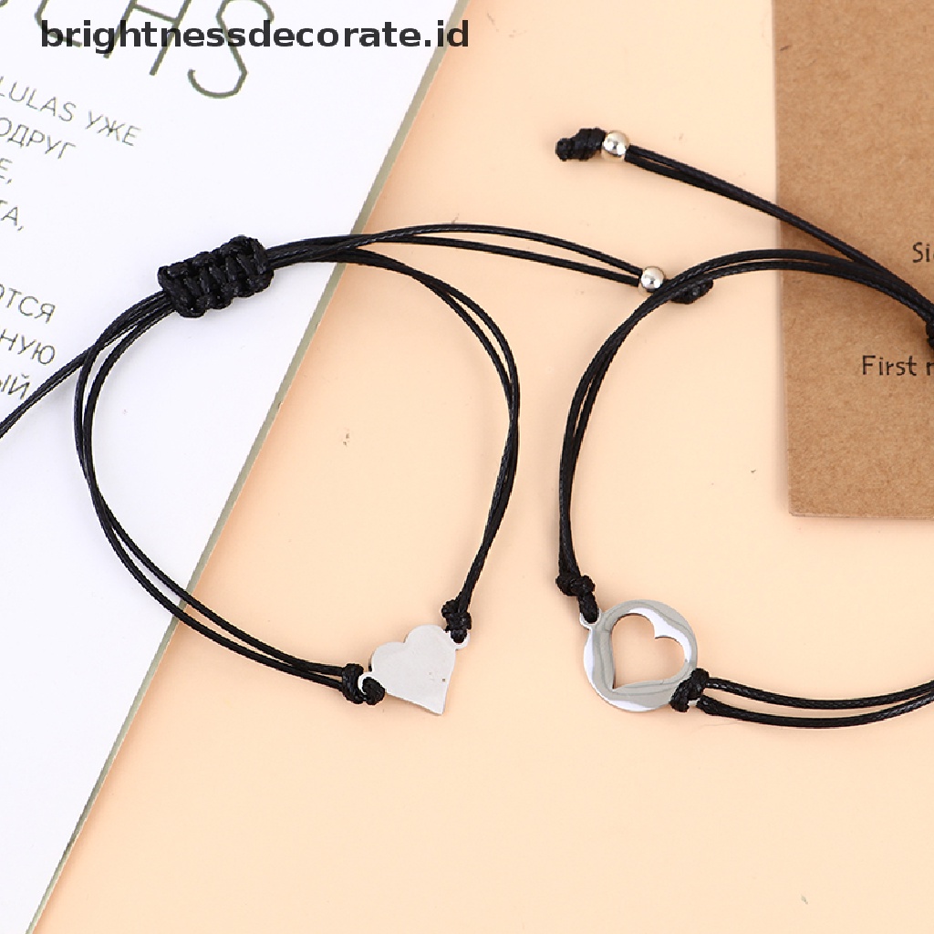 [Birth] Gelang Tangan Ibu Anak Set 2pcs Mommy and Me Matching Anti Karat Love [ID]