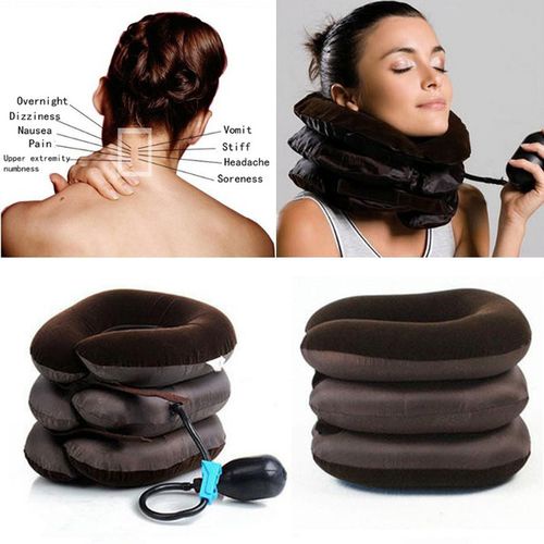 Penegak Leher Air cervical traction - Neck support Bantal Pompa Leher