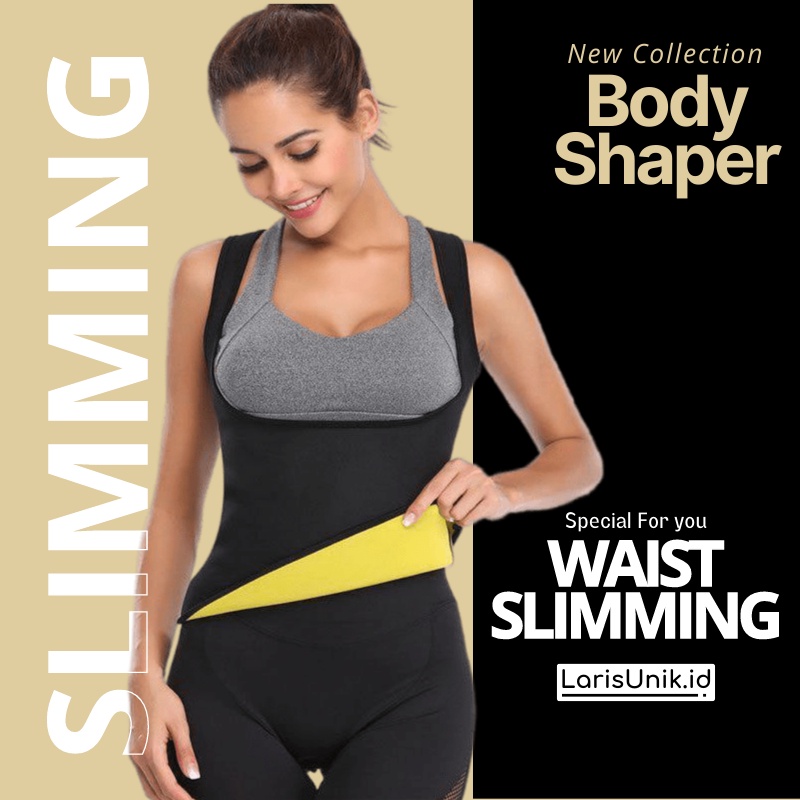 Baju Pengecil Perut Korset Wanita Pelangsing  Perut Baju Olaharga  Gym Cami Hot SHapers