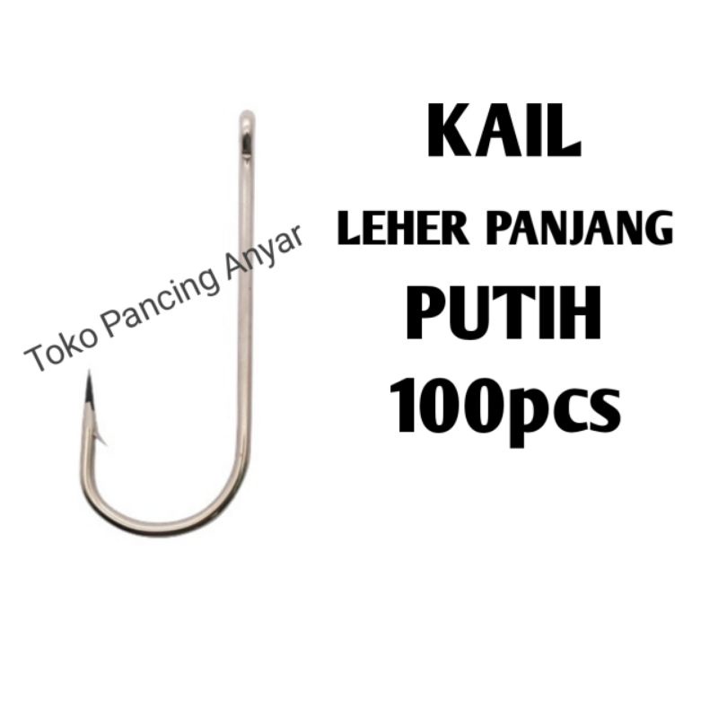 mata kail leher panjang KEY KONA BRAND 100pcs