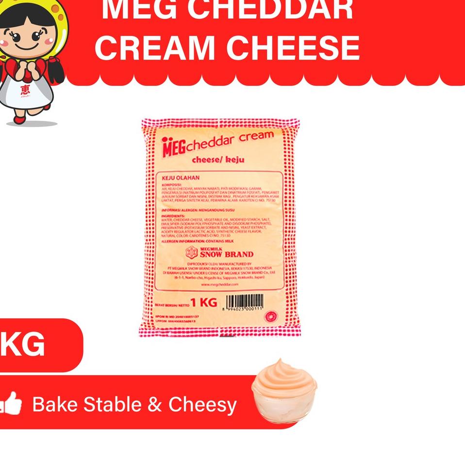 

❤[PROMO MURAH!!!]❤ MEG Cheddar Cream Keju 1 Kg