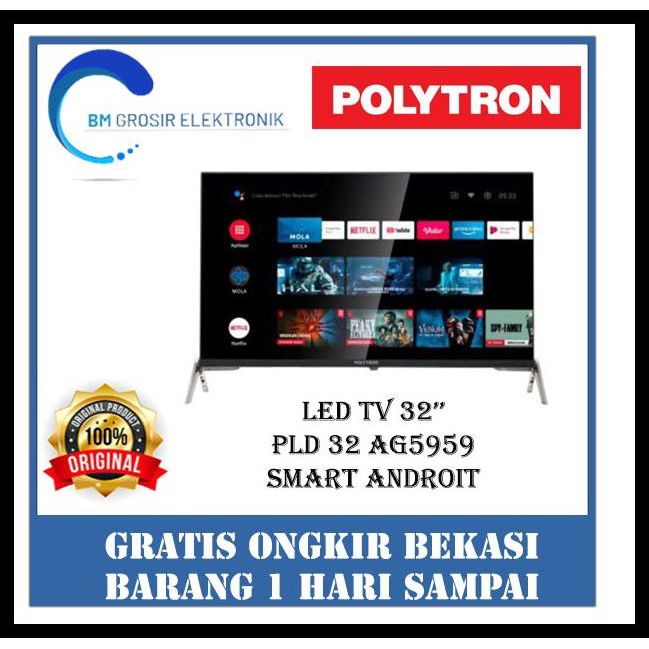 Polytron Smart Android Tv Digital Pld- 32 Ag5959 Tv Led 32 Inch