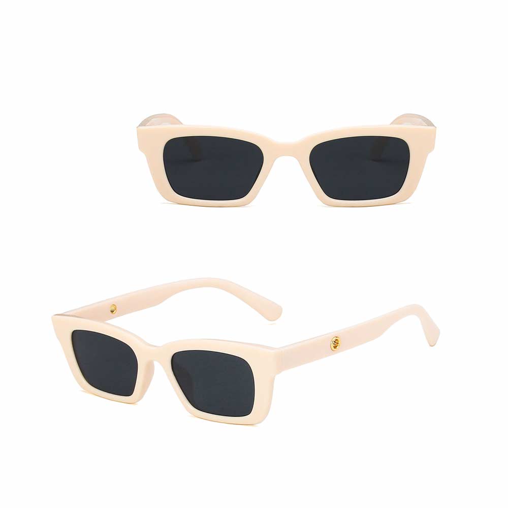 Kacamata UV400 [ Beige ] Anti Radiasi - Sunglasses Pria dan Wanita Korea - HM8149