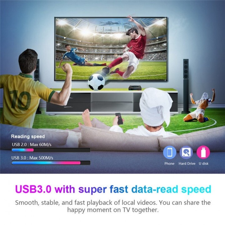 Tv Box X96 X4 - Android 11 Smart TV Box 8K Display - RAM 4GB ROM 64GB