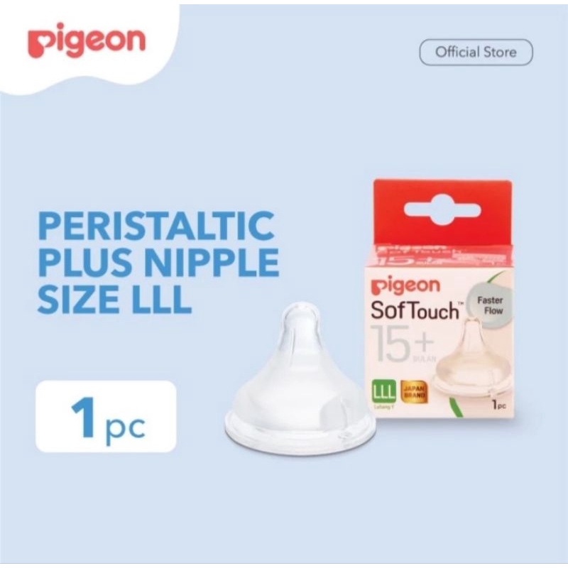 PIGEON Dot Peristaltic Plus Nipple Size LLL - Dot Wideneck isi 1pcs