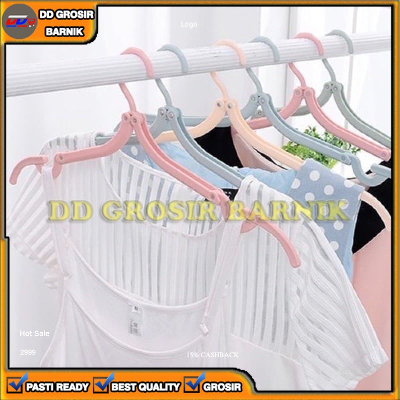 [DGB] HANGER LIPAT PORTABLE TRAVEL GANTUNGAN BAJU SERBAGUNA