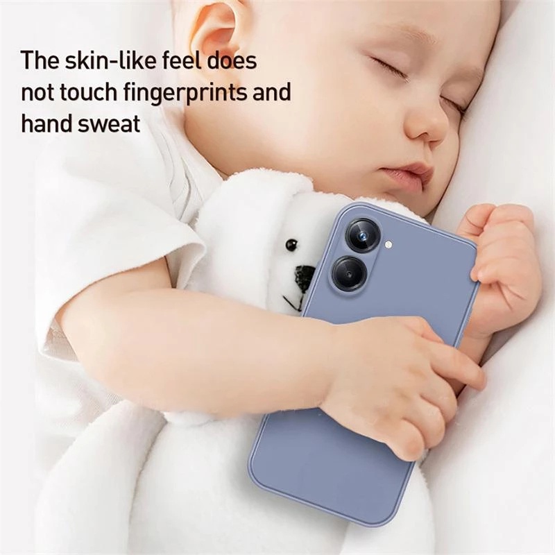 Soft Case Realme 10 4G Realme 10 Pro Realme 10 Pro Plus Liquid Silikon Slim Skin Candy Macaron Bludru