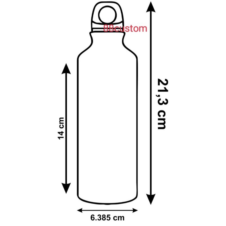 Botol Sport Coating 500ml Siap Cetak Sublimasi