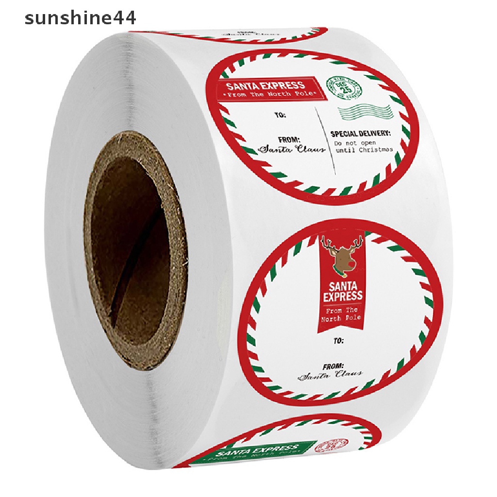 Sunshine 500Pcs/roll Stiker Thank You Natal Untuk Label Segel Stiker scrapbooking.