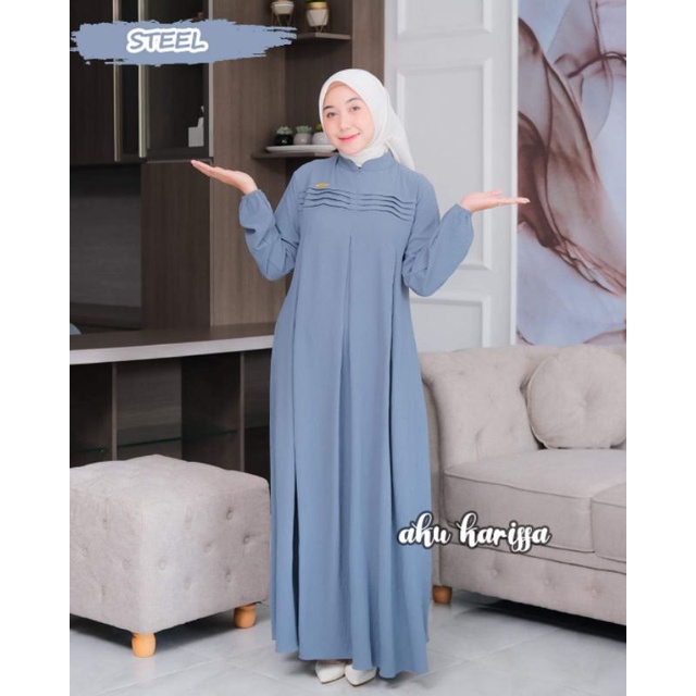 ANZALA DRESS ORI AKU KARISSA GAMIS CRINGKLE TERBARU KEKINIAN