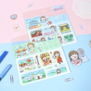

Little Orange World Traveling Diary Deco Stickers / Stiker unik / stiker Lucu
