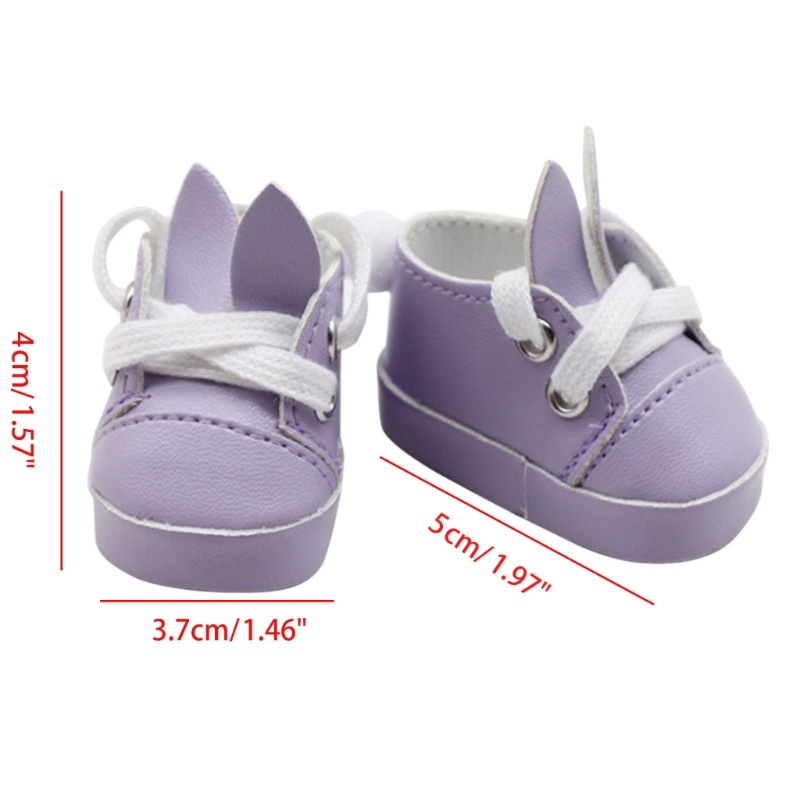 Mary Rabbit Ear for Doll Shoes for 14.5 Inch for Doll &amp;&amp; Nancy &amp; Bjd for Doll Aksesoris Baju Mainan DIY