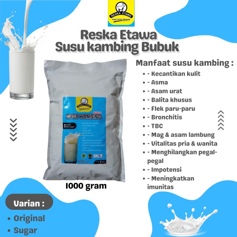 

Susu Kambing Reska Etawa 1kg Grade I