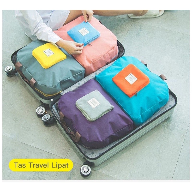 YH TRAVEL BAG MURAH PRAKTIS TAS LIPAT BESAR HAND CARRY BAG ANTI AIR / TRAVEL FOLD BAG