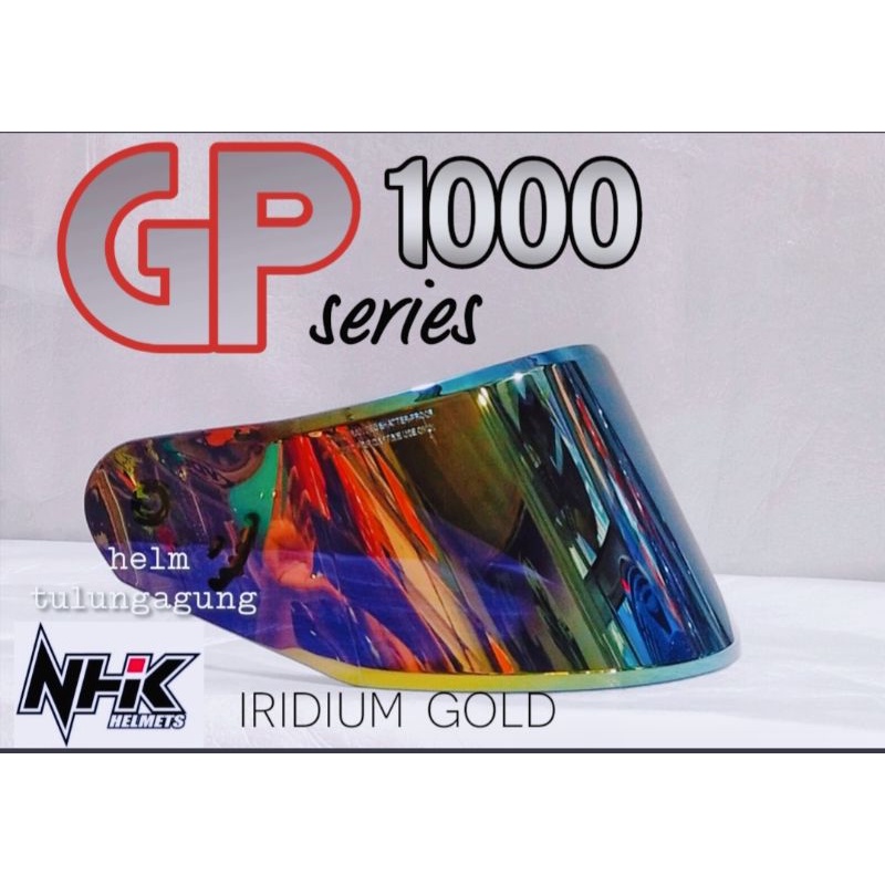 FLAT VISOR IRIDIUM NHK GP 1000 TERMURAH SPOILER NHK GP 1000 STIKER VISOR