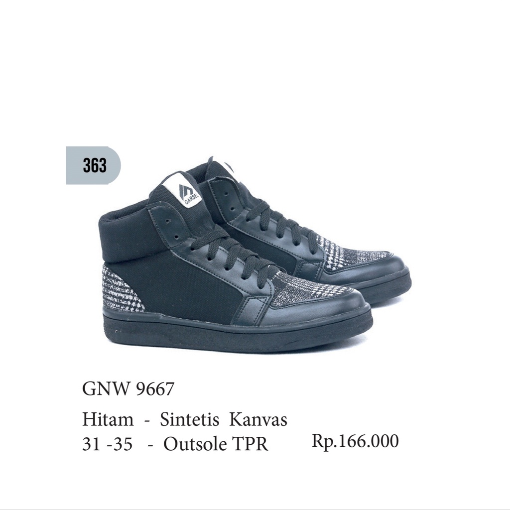 sepatu anak laki laki,sepatu sekolah anak,sepatu casual anak GNW9667