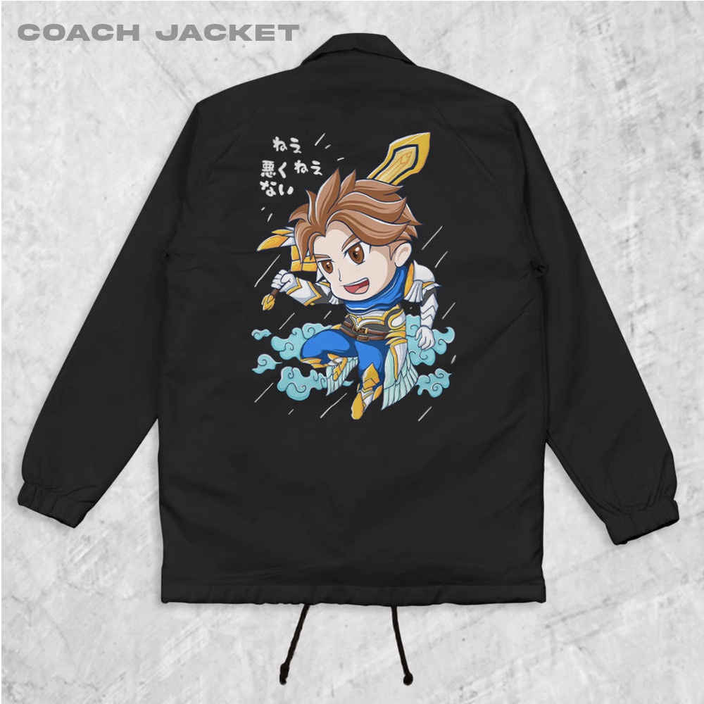 HIPNOP Alucard Jaket Coach Jaket Zipper Pria Jaket Parasut