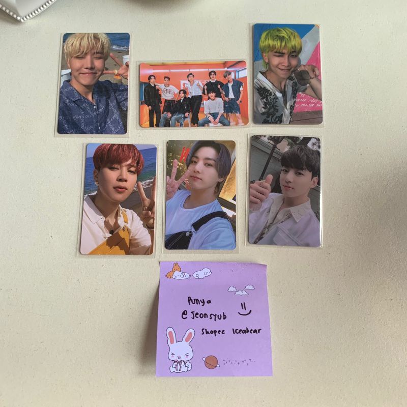 [READY STOCK] BTS official photocard butter peaches / cream version - ld pws soundwave lucky draw po