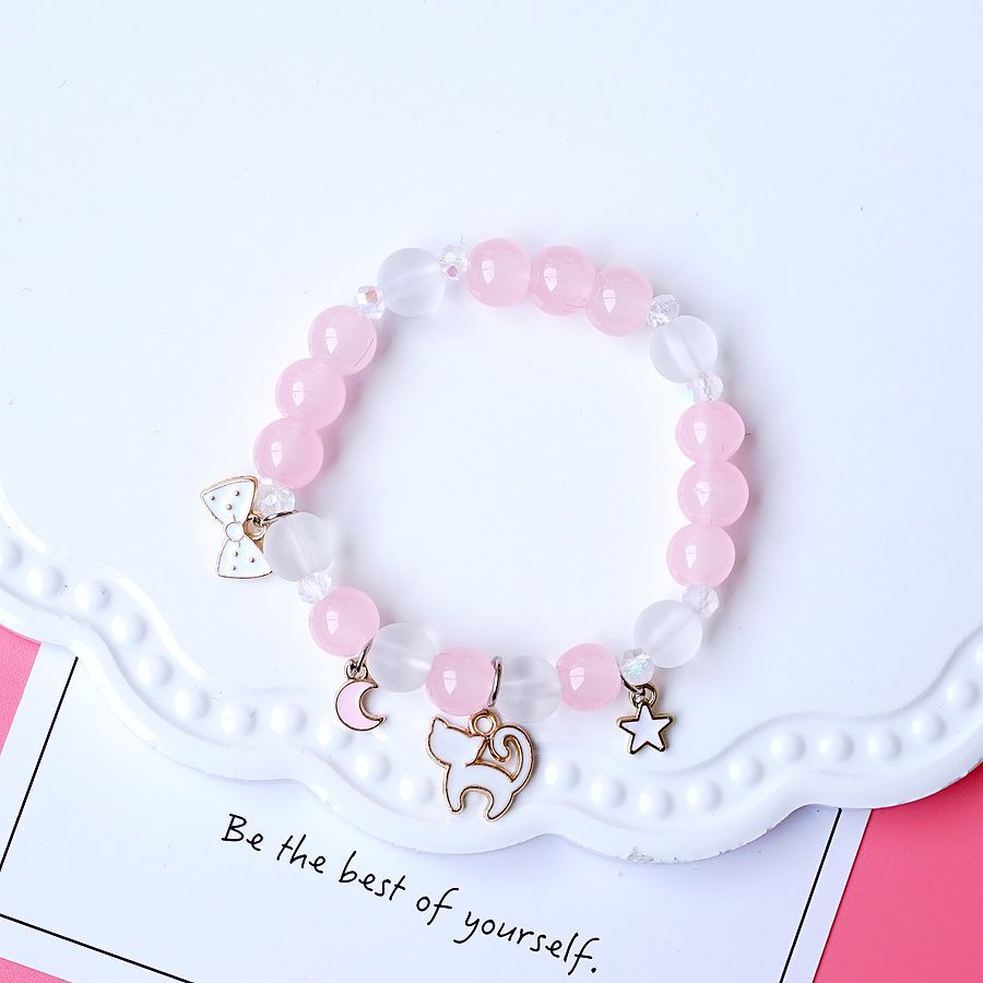 Gelang Pearl Anak Premium Melody Pink Kado Cewek Peremuan Cinnamoroll