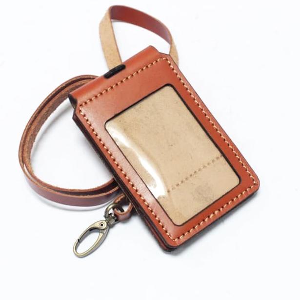 

Hot Name Tag ID card Holder kulit asli