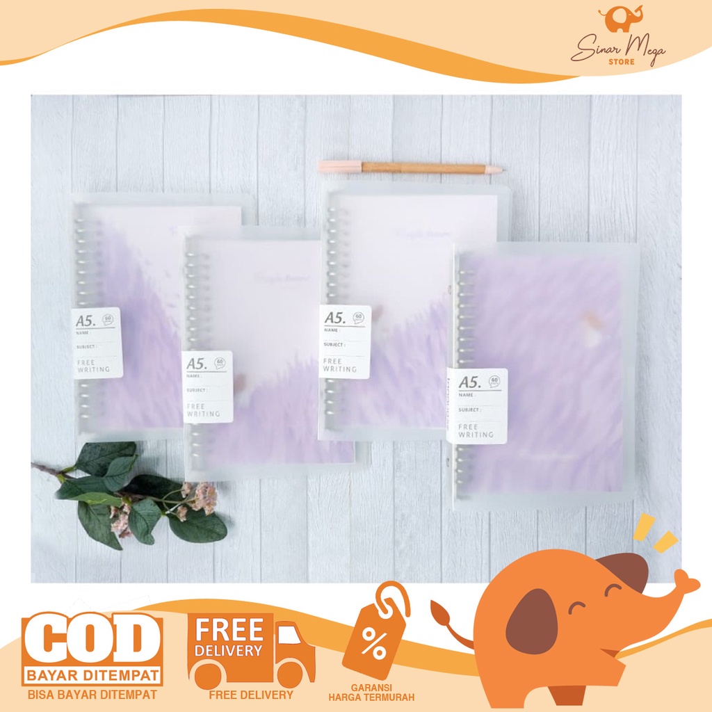 

Purple Dream File Binder A5 / Loose Leaf Lucu Unik Murah
