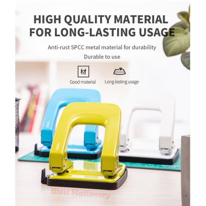 

Kol Deli Pembolong Kertas 2 Lubang, 2 Hole Metal Punch 35Sheets (E0138)
