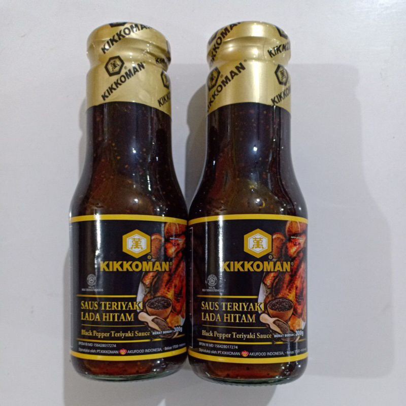 

KIKKOMAN saus teriyaki lada hitam 300gr