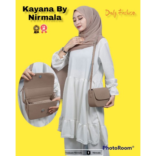 KAYANA SLING BAG BY NIRMALA BAHAN CHOCOLY ANTI AIR WATERPROOF PREMIUM