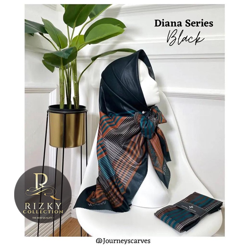 HIJAB SEGIEMPAT ORI JOURNEY NEW REGULER/ KERUDUNG JOURNEY MOTIF BARU ALANA SERIES/ JILBAB JOURNEY ORI