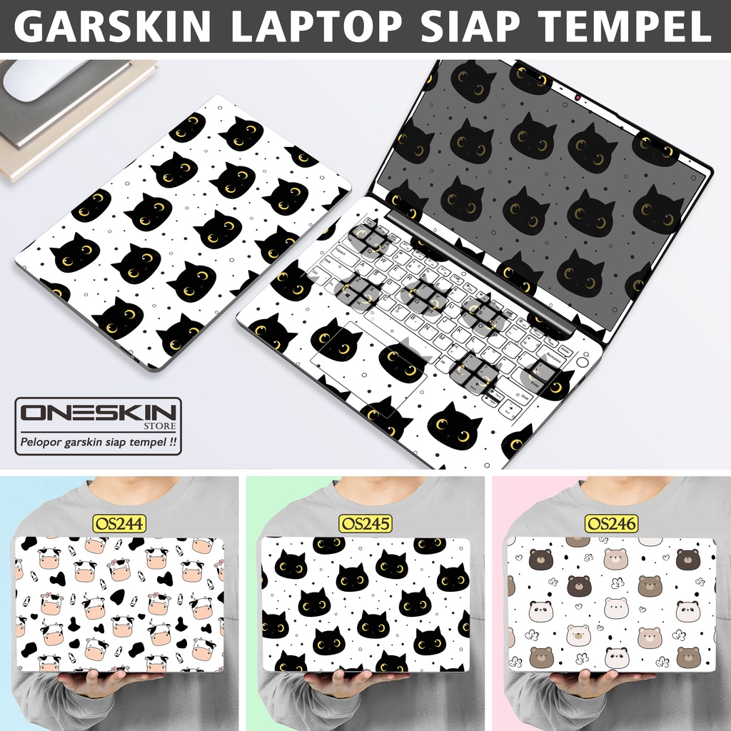 Garskin Sticker Laptop Protector Macbook Full Body Bottom Bezel Palmrest Skin Cartoon Pattern