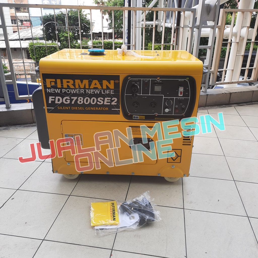 Genset firman 5000 watt Silent Diesel Firman FDG7800SE2