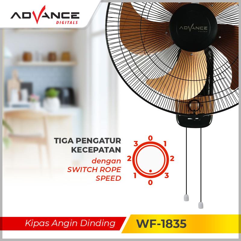 Advance Kipas Angin Tornado Dinding 18 Inch WF-1835 Garansi Resmi 1 Tahun