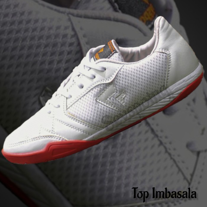 SEPATU FUTSAL SEVSPO TOP IMBASALA WHITE RED