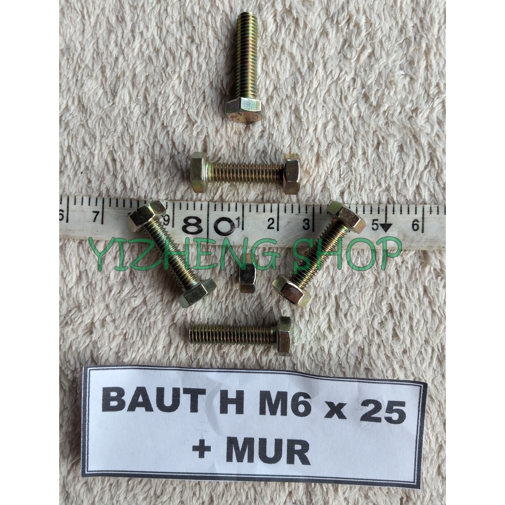 BAUT H M6 x 25 + MUR