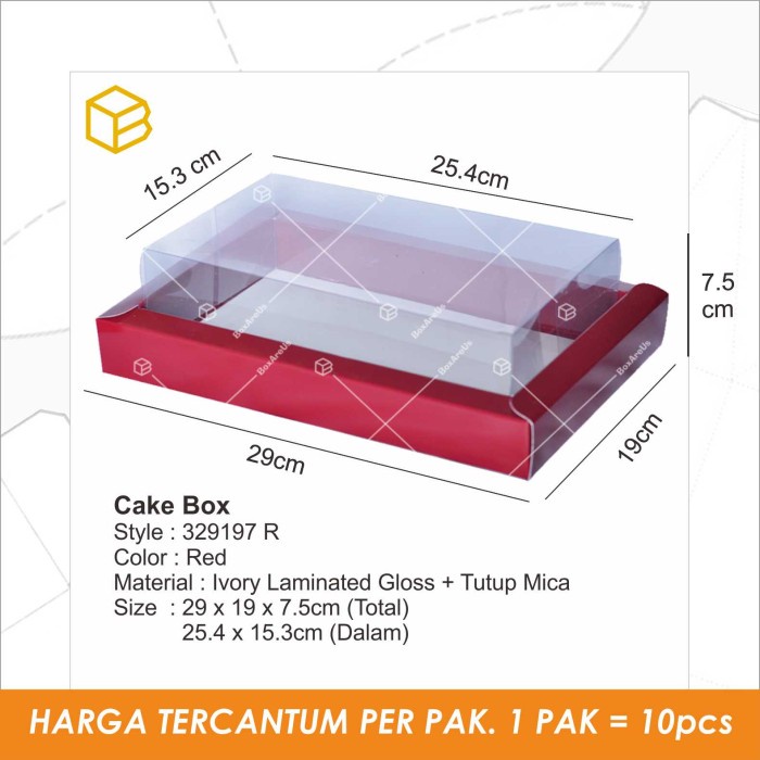 329197 BOX TOPLES. BOX KUE. PACKAGING. KOTAK KUE.