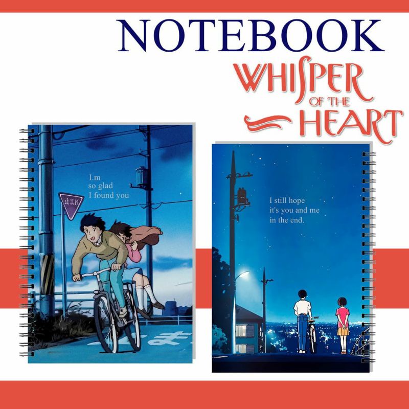 

Notebook Whisper of the Heart Anime Notebook Aesthetic Jurnal Agenda Harian