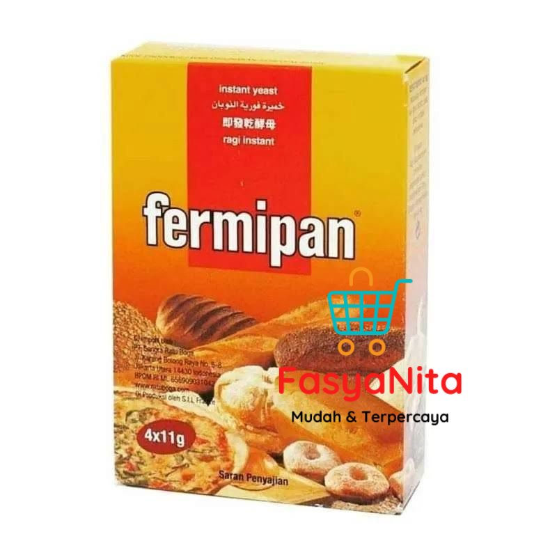 

Fermipan instant yeast isi 4 sachet Ragi kue