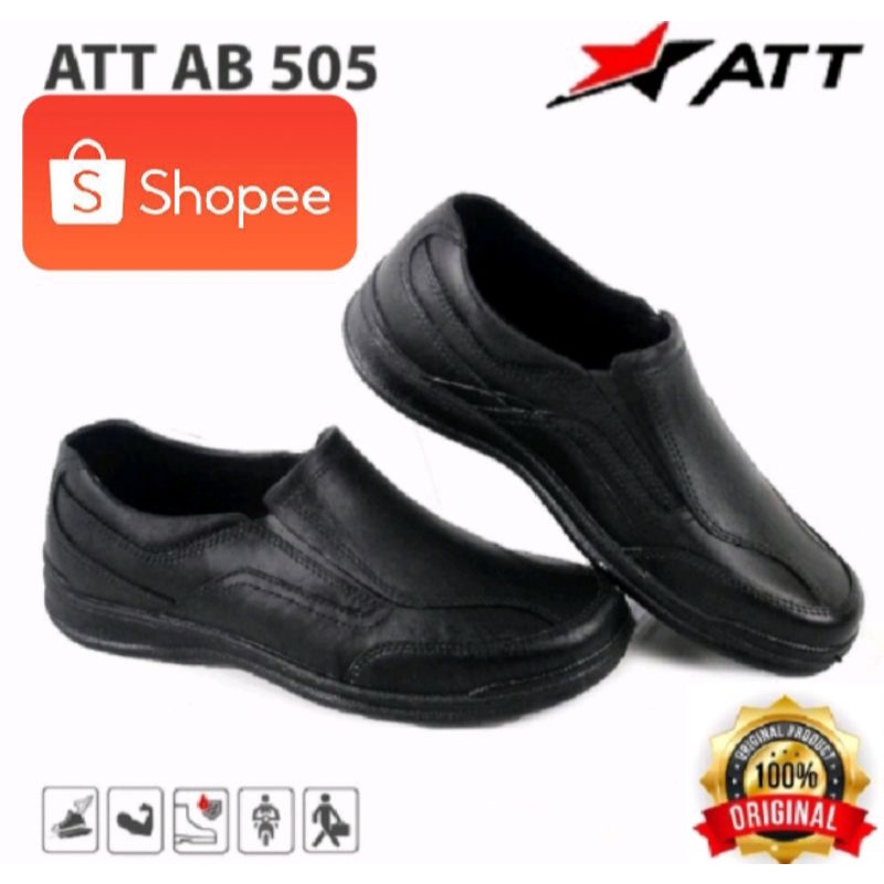 pro att Sepatu Karet Pria ATT /Sepatu Pantofel Karet ATT Hitam