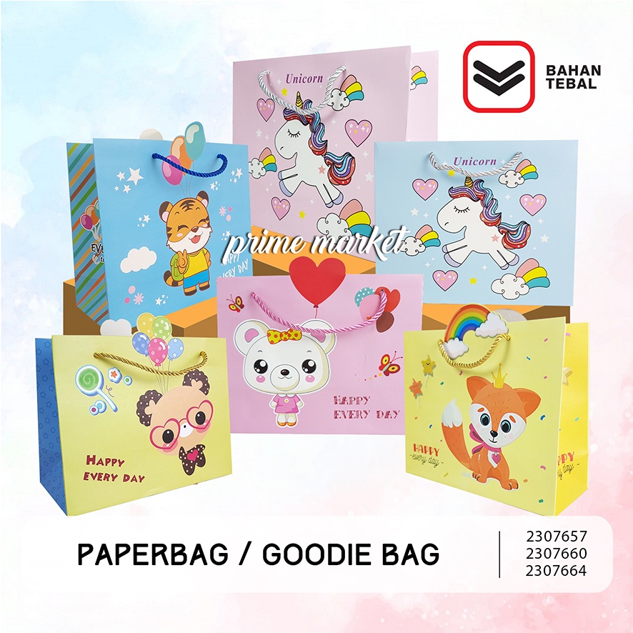

Tas Ulang Tahun Anak Unicorn Goodie Bag Ulang Tahun Anak Tiger Paper Bag Ulang Tahun Anak Rabbit Tas Bingkisan Ulang Tahun Anak Animal (2307657, 2307660, 2307664)