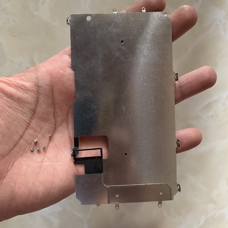 plat seng tatakan lcd i phone 7 plus ori copotan