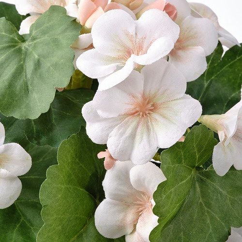 FEJKA Tanaman tiruan dalam pot, geranium digantung merah muda terang, 12 cm