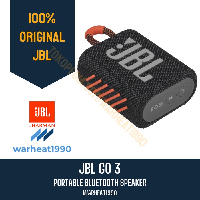 Jbl Go 3 Portable Bluetooth Speaker Harman Kardon Go3 Original