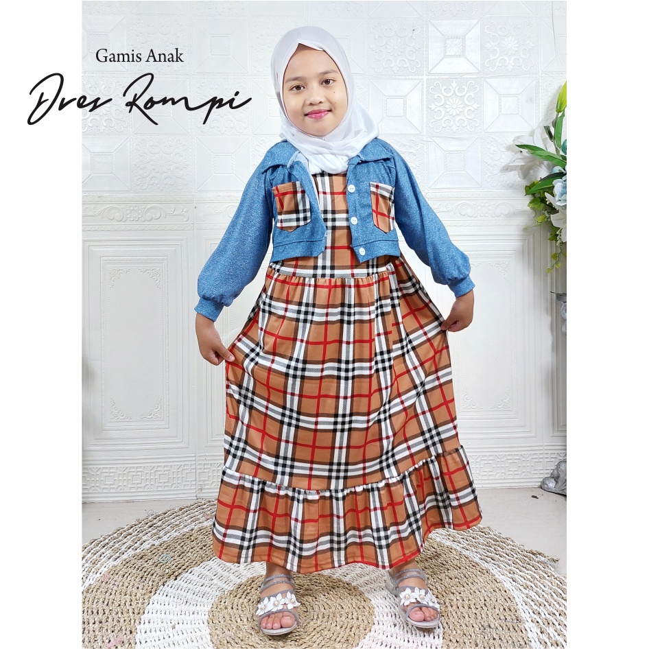 Dress Rompi Anak Gamis CF Kids