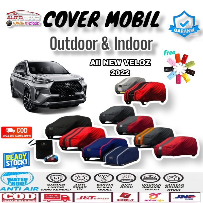 cover mobil all new veloz 2022, sarung mobil all new veloz outdoor indoor mantel veloz waterproof