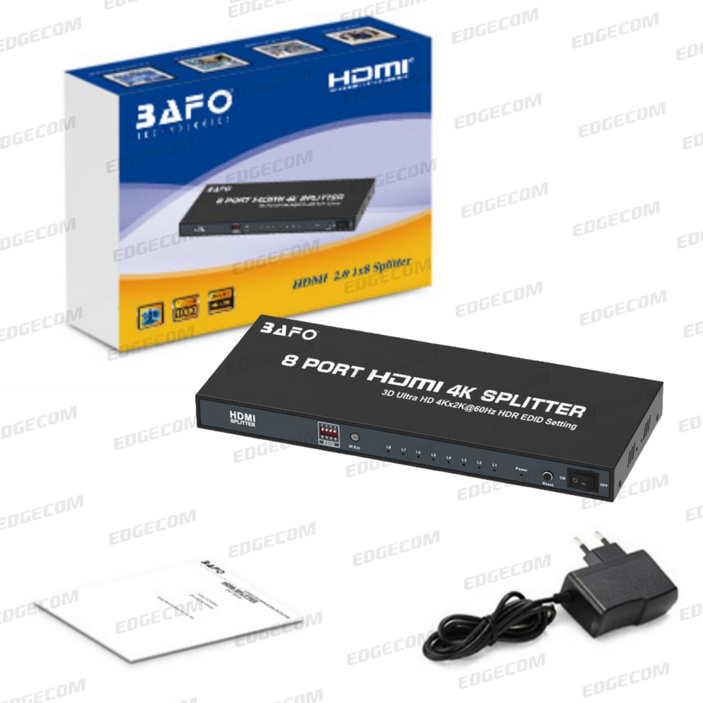 BAFO HDMI Splitter 8 Port Support 4K ORIGINAL