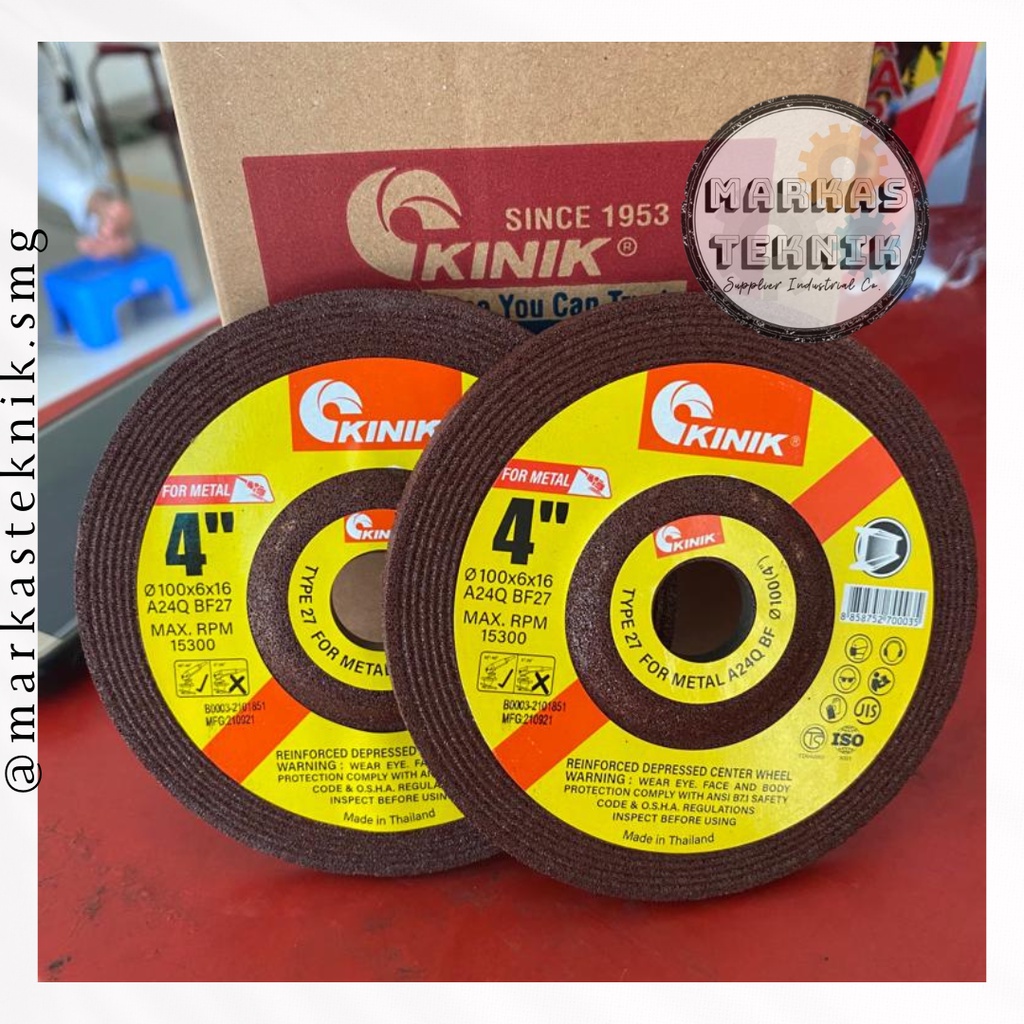 KINIK Batu Selep 4" / Batu Gosok 4 Inch / Batu Gerinda 100 x 6 x 16