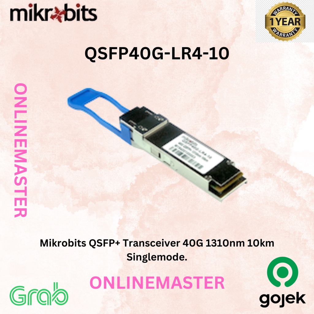 Mikrobits QSFP+ Transceiver 40G 10km QSFP40G-LR4-10